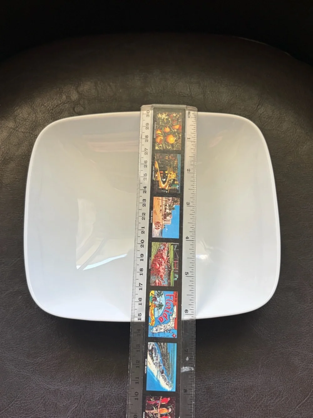 Crate&Barrel Cream Square Ceramic Bowls - Set of 2